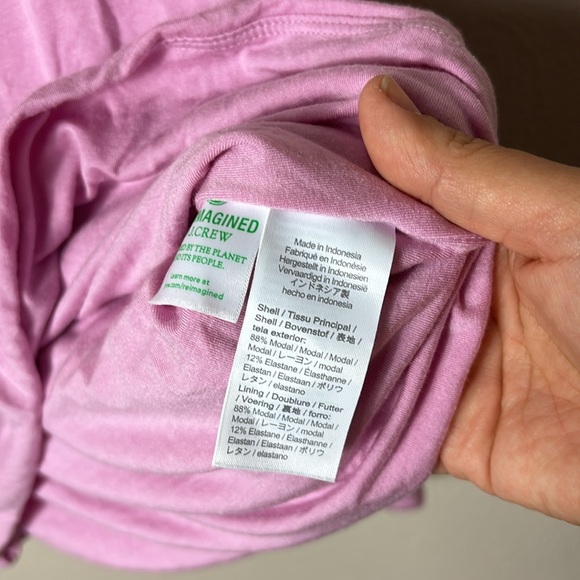 J. Crew Long-sleeve Tee Boatneck lilac size XL - Picture 4 of 7